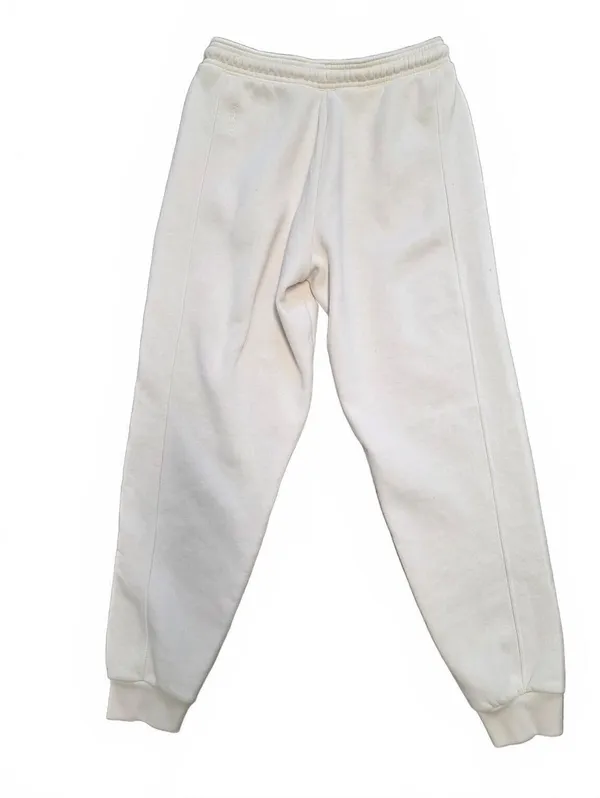 Adidas Womens Loose Fit Jogger Sweatpants Cream White Size Medium Active Workout - Image 2