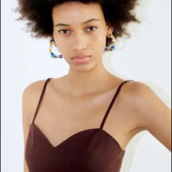 Zara DRAPED DRESS WITH JEWEL‎ CHAIN AT BACK - Image 5