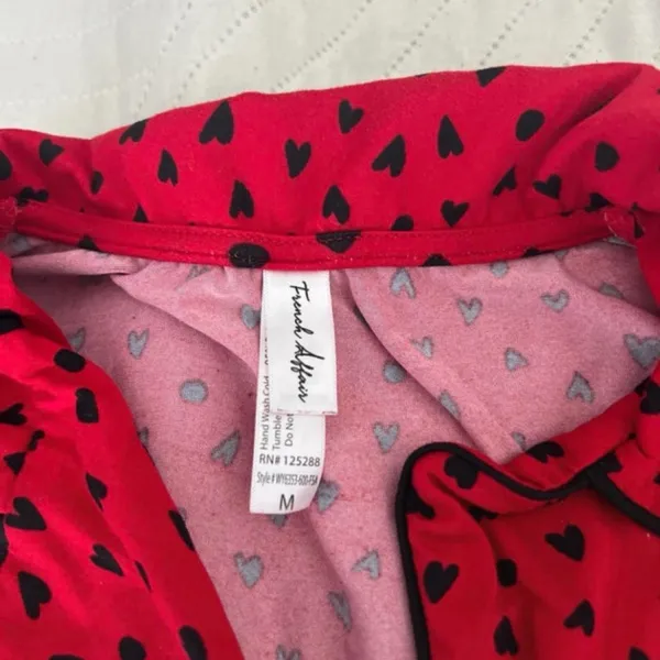 Pajama Set Red Size M - Image 2