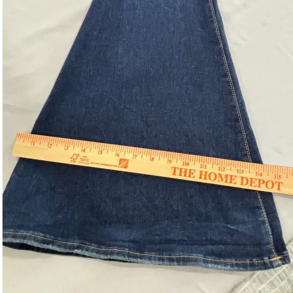 True Religion Caia Flare Ultra High Rise‎ Jeans Dark Wash Denim Size 26 Womens - Image 13