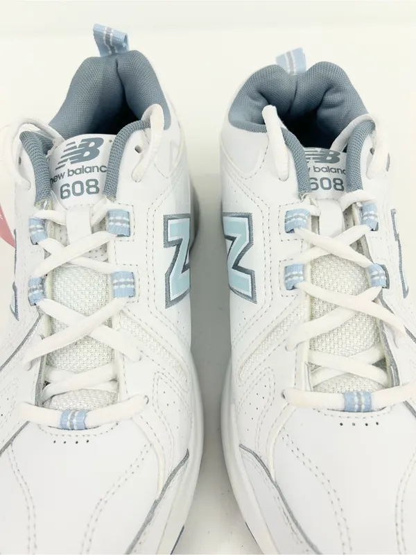 New Balance WX608v5 Sneakers White and Light Blue - Image 5