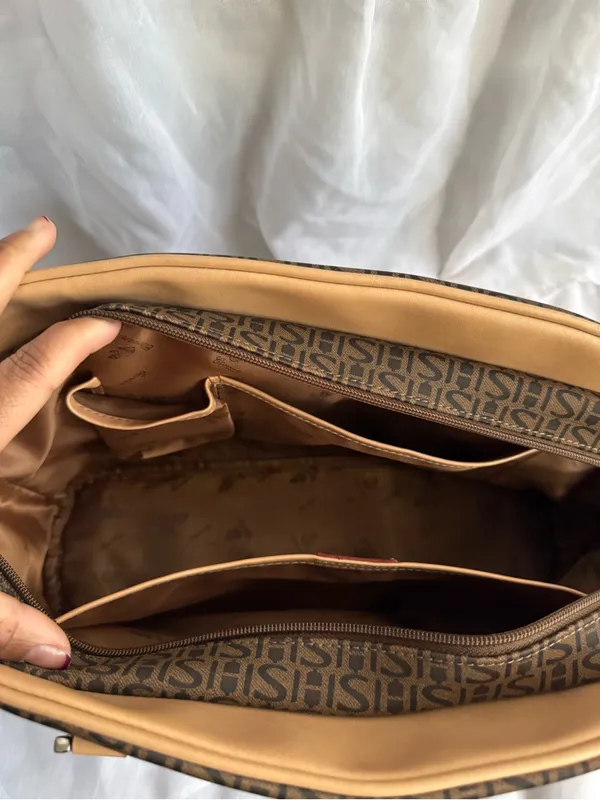 Cordan Leather Monogram Travel Bag Brown - Image 8