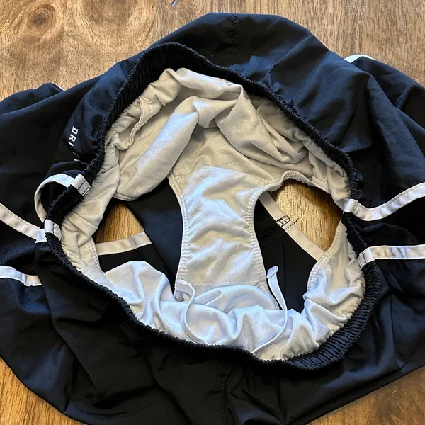 Nike Black Running Shorts with White Accents - Image 4