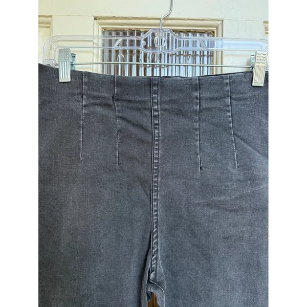 Free People Women's‎ Black Wash Flare Leg Pull On Jeans Size 30 - Image 2