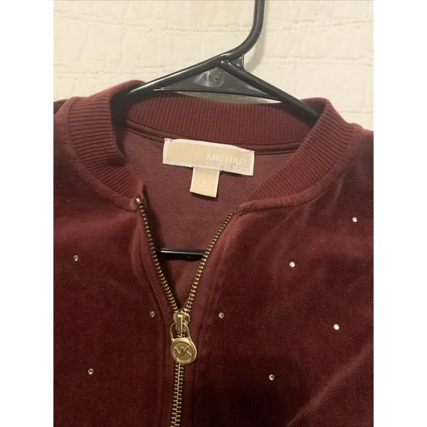 MICHAEL MICHAEL KORS - Embellished Velour Tracksuit / Jacket Size Small Women's - Image 2