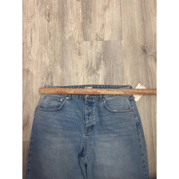 Billabong Rachel Low Waist Jeans Medium Indigo Fade Wide Leg Denim 31 NEW - Image 7
