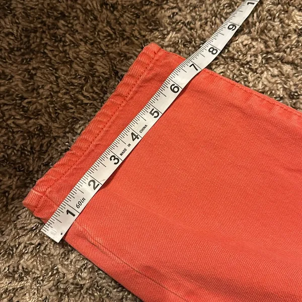 American Eagle Hi-Rise Girlfriend Jeans Red 14 X-Short - Image 10