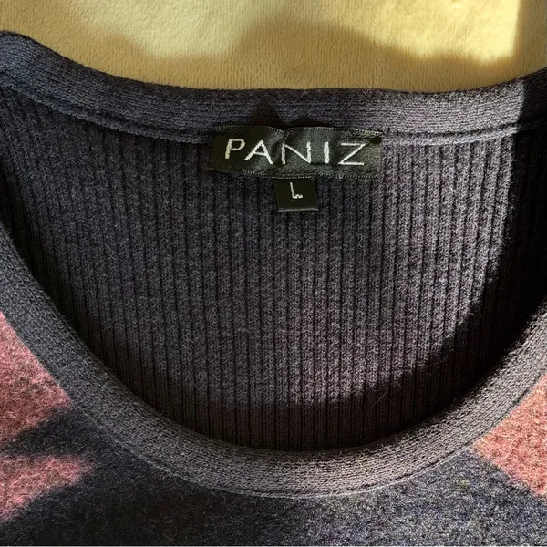 Paniz Wool Camouflage Asymmetrical Zip Vest Size Large - Image 8