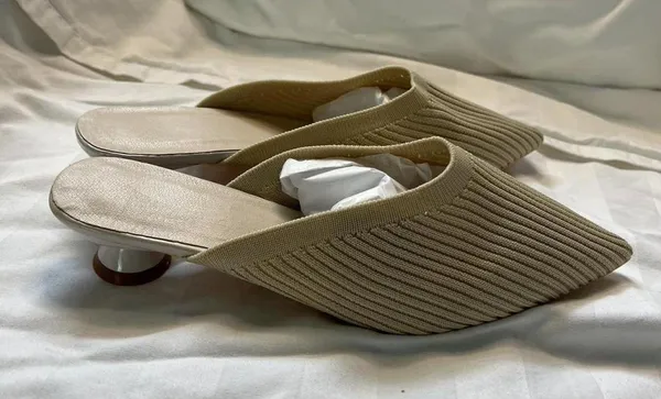 Kitten Heel Sand Summer Mule Slide Size 7 - Image 7