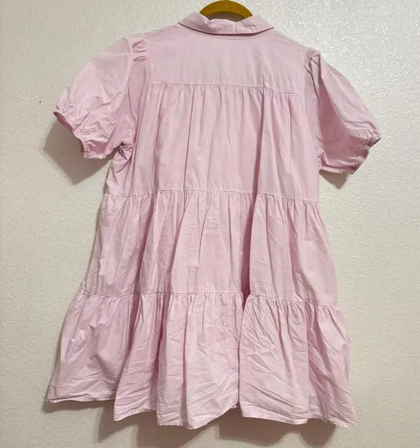 TALULAH Pink Tiered Babydoll Tunic Dress - Image 2