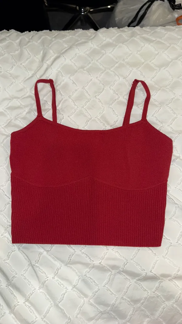 LA Hearts Red Tank Cropped  - Image 4