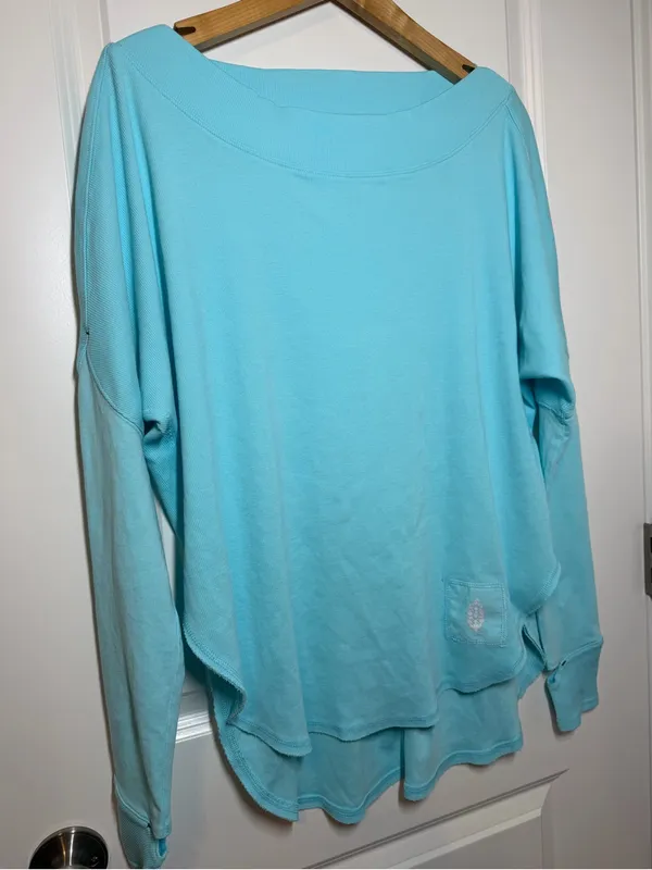 Free People Movement Simply Layer Open Back Top in Blue Glow - Image 8