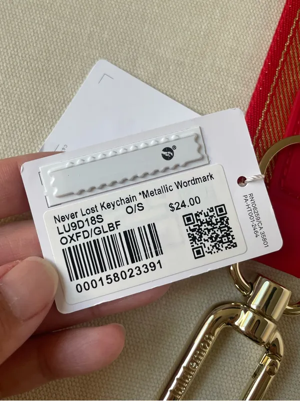Lululemon Lunar New Year Never Lost Keychain *Metallic Wordmark - Image 5
