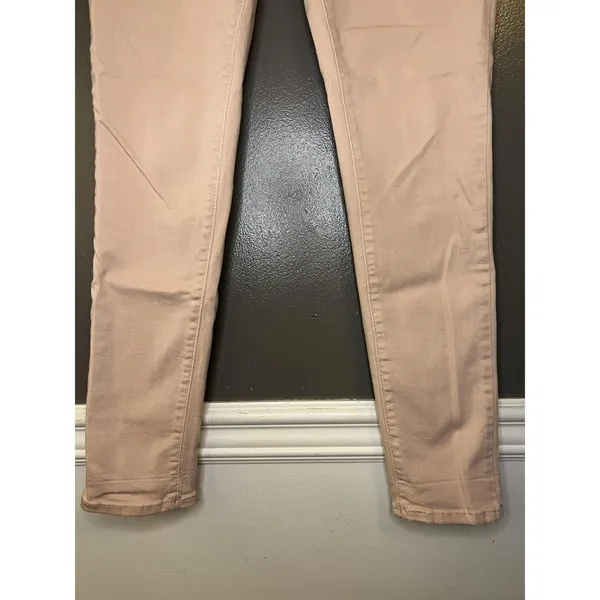 Levis 721 High Rise Skinny Jeans Womens W29 L30 Light Pink Button Fly Denim - Image 4