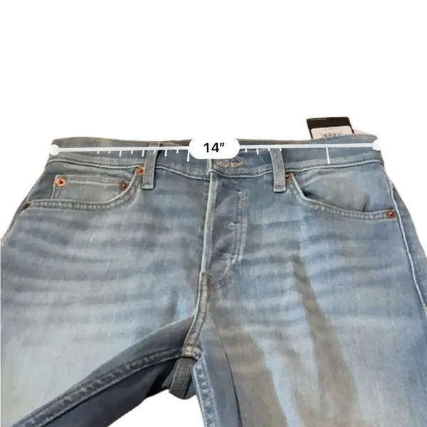 Re/Done NWT Marea Cropped Jeans‎ Women’s Size 26 Wide Leg Mid Rise Light Wash - Image 10