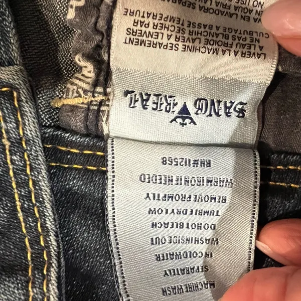 Sang Real by Miss Me Stylish Blue Boot Cut Jeans for Women size 30 EUC - Image 8