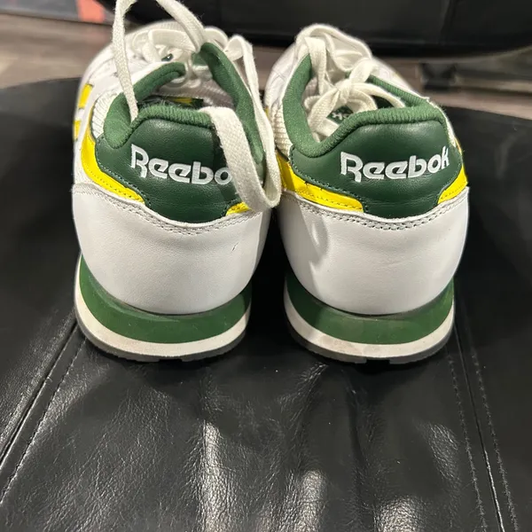 Reebok White Sneakers with Yellow and Green Accents - Image 6
