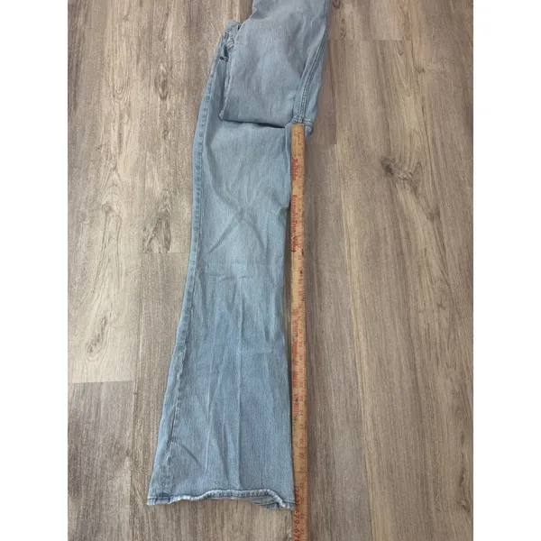 Abercrombie & Fitch Vintage Flare High Rise Jeans Light Wash Blue Size‎ 29 8 - Image 6