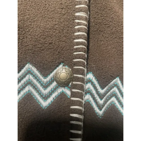 Outback TradingCompany SantaFe FleeceJacket Geometric Aztec‎ Print Zip Size MD - Image 11