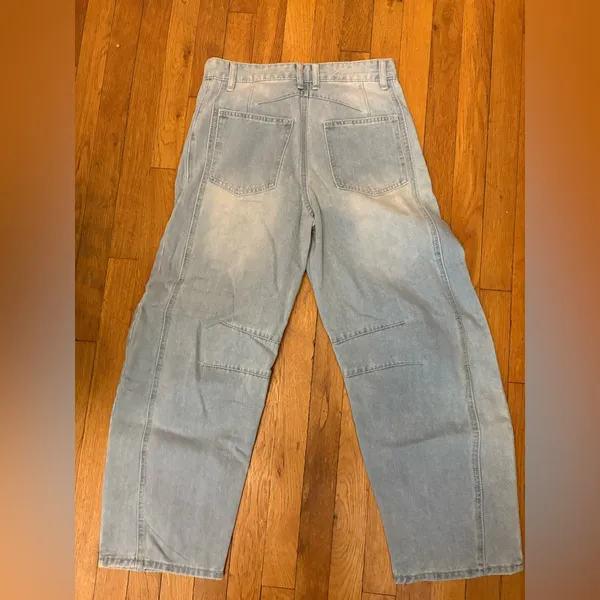 GREAIDEA Mid Rise Barrel Jeans for Women - Image 4