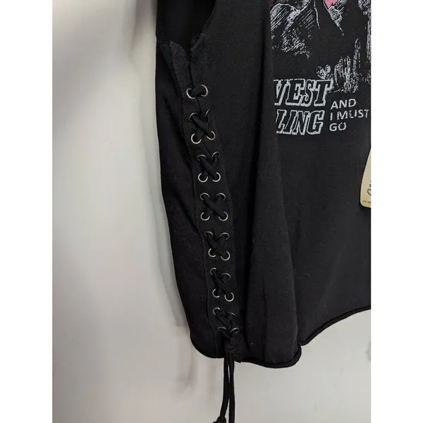 Wrangler the west is calling side lace-up tank Medium - Image 3