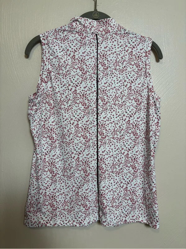 GG Blue Women's Shirt Top Tank Sleeveless Golf Tennis Pickleball Pink Size Small - Image 4