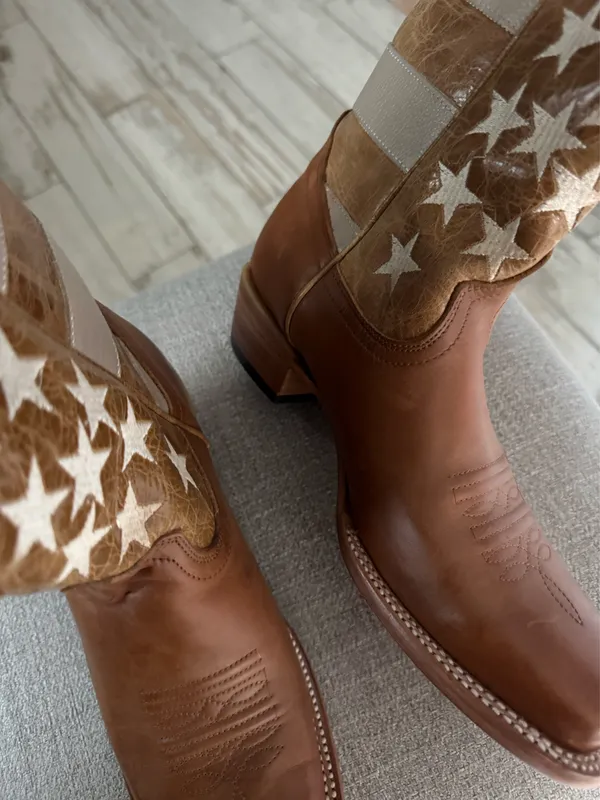 JB Dillon American flag cowboy boots  - Image 5