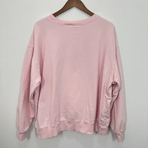 Wildfox Women's XXL Light Pink Brunch‎ Club Everyday Graphic Crewneck Sweatshirt - Image 2