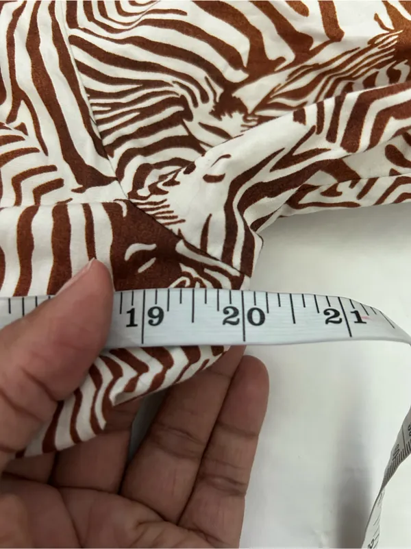 Maeve by Anthropologie | Bettina Tiered Shirt Dress in zebra graphic print - Image 11