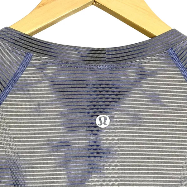 Lululemon Swiftly Tech Long Sleeve 2.0 Wash Shibori Stripe Midnight Orchid - Image 6