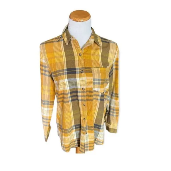 Universal Threads NWT Womens   Plaid Fall Long Sleeve Button Down Shirt - Sz XS - Image 3