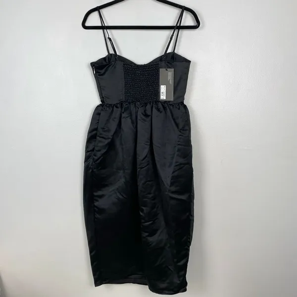 Future Collective Sweetheart Bubble Satin Midi Dress Bustier‎ Elegant Size S - Image 6