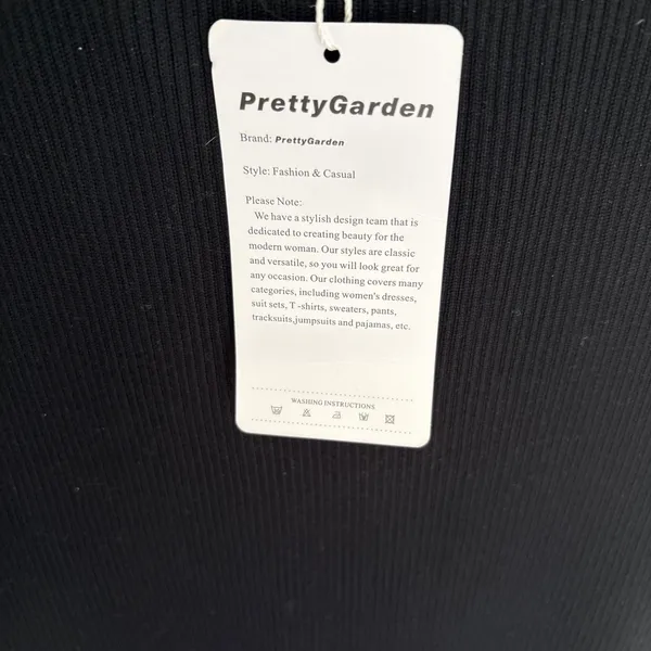 PRETTY GARDEN Spring Casual Dresses Size Large Black Summer Business Work - Image 7
