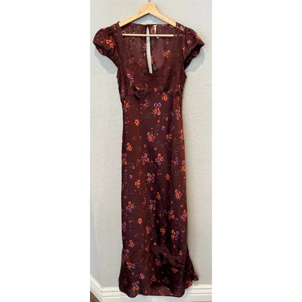 NEW Free People Butterfly Babe Cutout Maxi Dress Size Small - Image 13