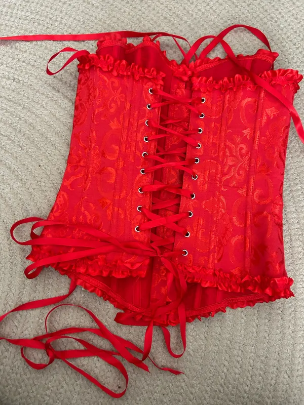 Red corset top - Image 4