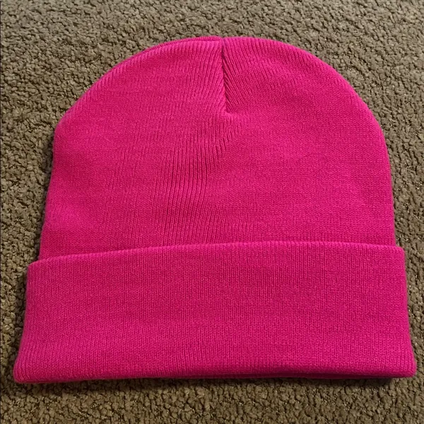 🆕 Ed Hardy Beanie Y2k cuff Cap Hat Brand New Hot Pink - Image 6