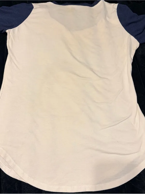 White & Navy My Neighbor Totoro Graphic Raglan Tee - Image 6