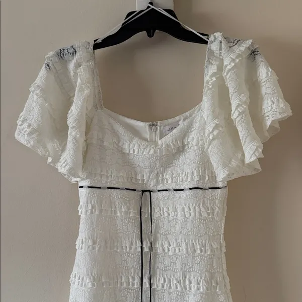 All in Favor Flutter Sleeve Lace Minidress, Size Small, $59 - Image 7