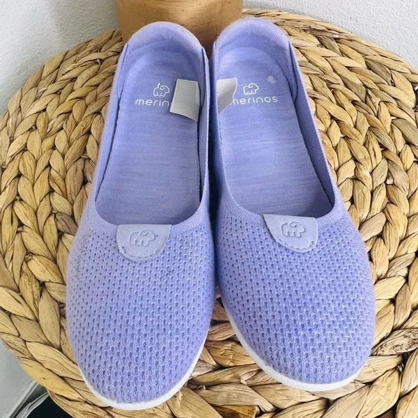 Merinos ballet flats Women's flat Lavender purple violet comfort wool Shoes - Image 3