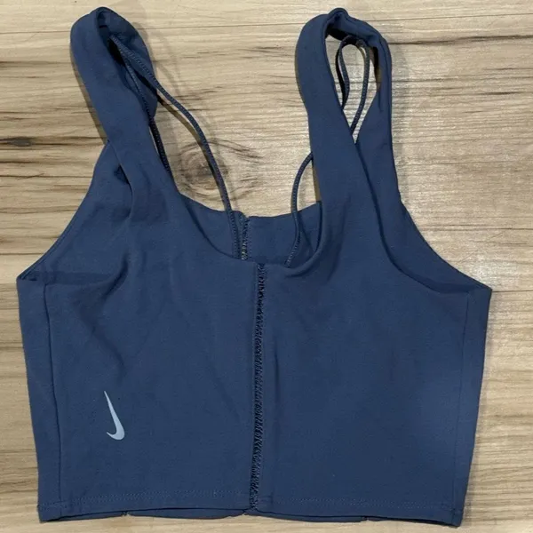 Nike Yoga Luxe Blue Crop Tank Top Women’s XS - Image 2
