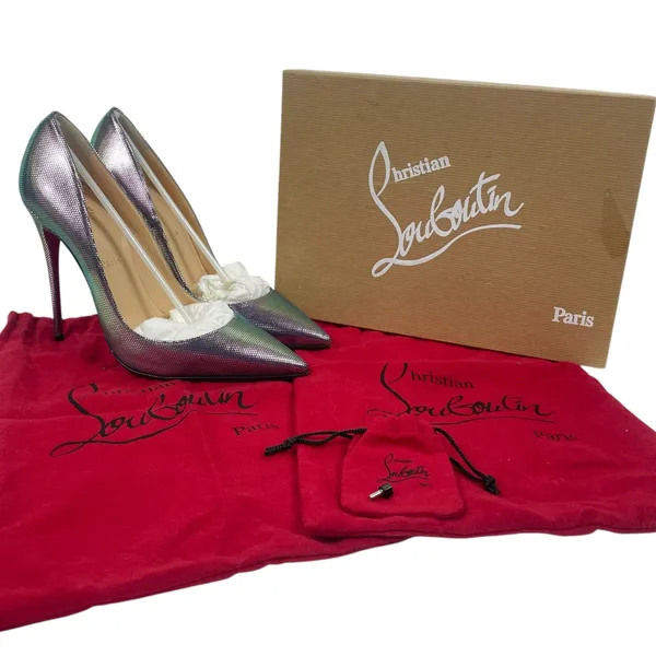 Christian Louboutin Tissu Scarabe So Kate 120 Pump Digitale Size 39 - Image 14