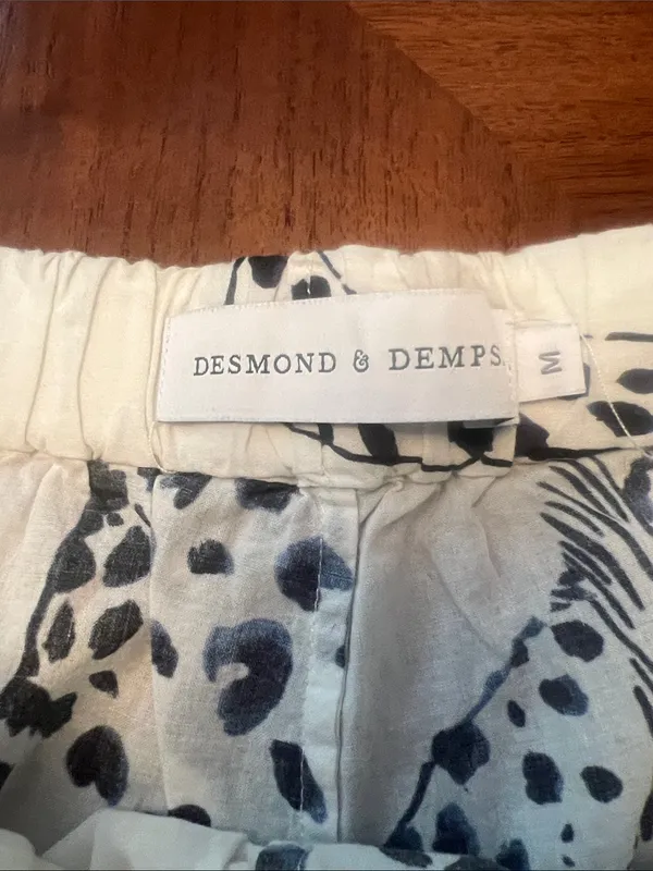Desmond And Dempsey Black Jaguar Cotton Pajama Set - Image 6