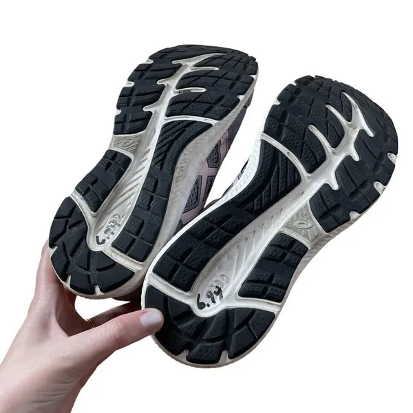 Asics everyday comfort amplifoam design gray pink size 8 sneakers‎ running shoes - Image 8