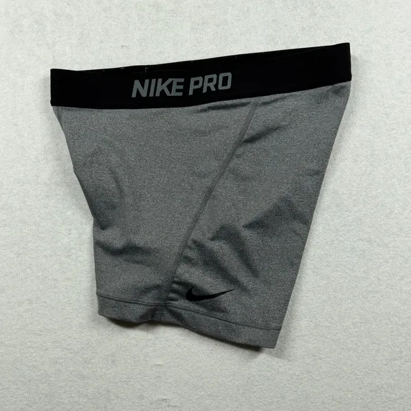 Nike Pro Compression Shorts Women’s Medium Gray Dri-FIT Training Athletic - Image 3