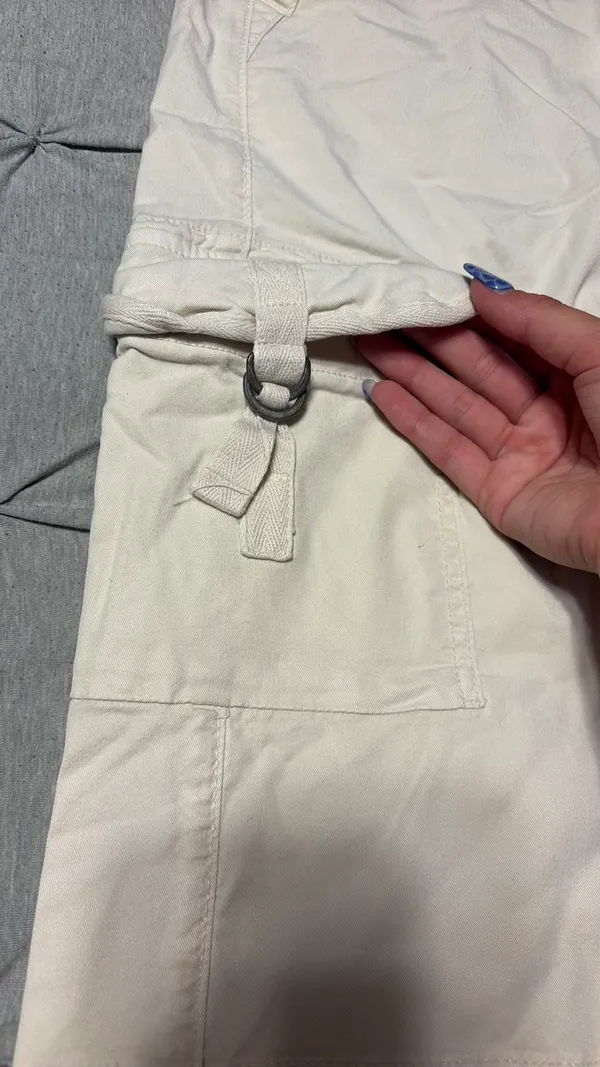 American Eagle Cargo Jeans stretch white - Image 4