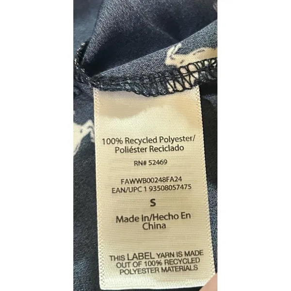 Free Assembly Navy Horse Print Pleated Midi Skirt Size S Classic Polished Pony - Image 8