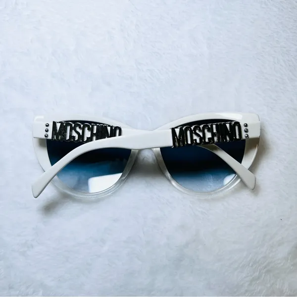 Moschino Mos 018/S Sunglasses White/ Blue Gradient Lense - Image 4