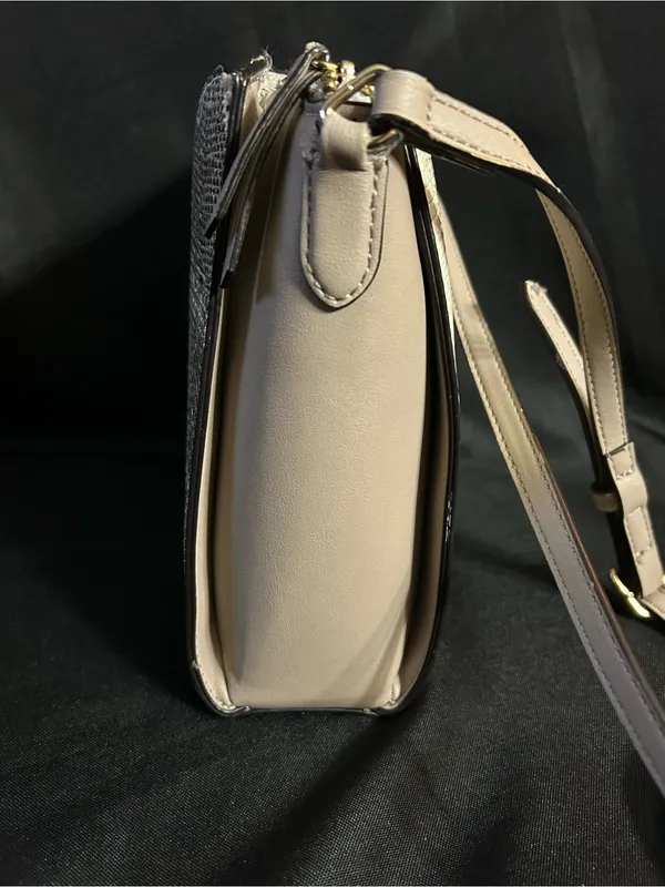 Nine West Women’s Taupe & Cream Crossbody Shoulder Bag - Image 5