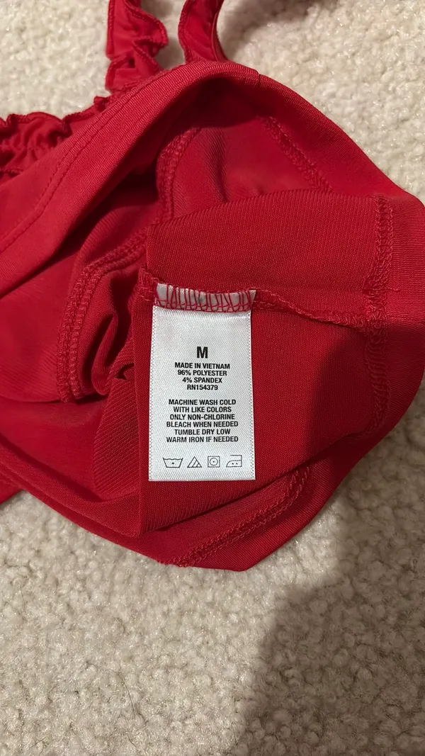 Aeropostale Tank Cropped Red - Image 3
