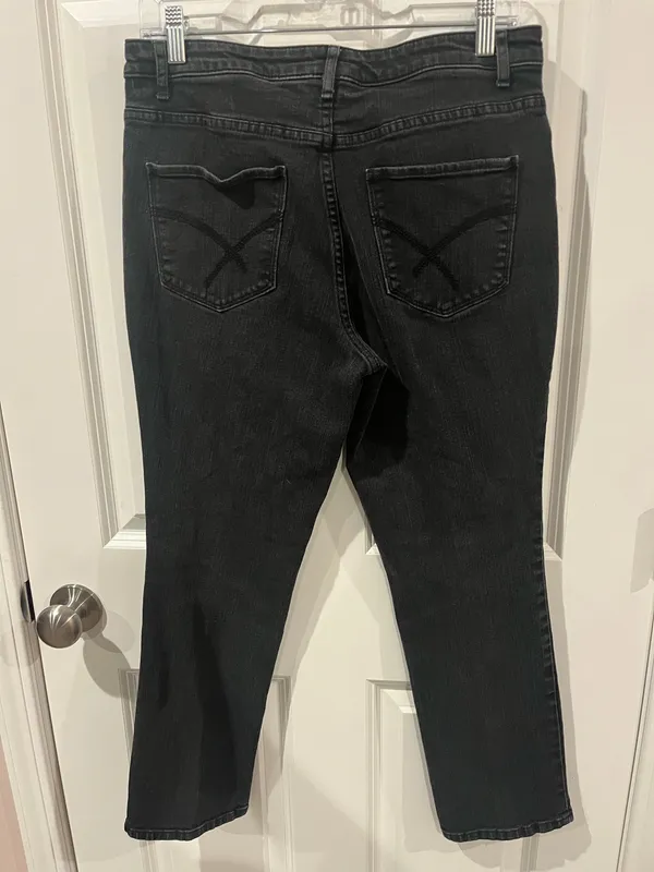 Christopher & Banks Petite Straight Black Jeans Size 10p - Image 4
